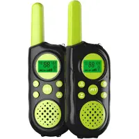 Spactz Speelgoed voor jongens en meisjes van 3 tot 12 jaar, walkietalkies voor kinderen, 22 kanalen met zaklamp, bereik van 8 km buiten, kamperen