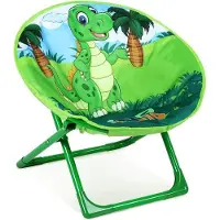 Markenlos Draagbare, comfortabele klapstoel voor peuters. Opblaasbare groene strandstoel voor tuin, picknick of kinderkamer