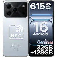 Doogee Note56 Pro Smartphone, Android 16, 6,56" scherm met 90Hz, 6150mAh batterij, 32GB RAM + 128GB opslag, 4G Dual-SIM, 13MP camera, NFC, vingerafdruksensor, gezichtsherkenning