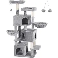 Famanu kattenhuis met 3 verborgen ruimtes en uitkijkplatforms - 164 cm