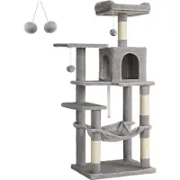 Famanu kraboom met speelhuisje - grote klimboom voor katten
