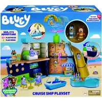 Bluey - 3 in 1 Transformerend Cruiseschip Speelset - Incl. Bluey en Bingo speelfiguren - Uitklapbaar