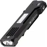 Wuben X5 1R Black, oplaadbare 3-in-1 tactische EDC-zaklamp met 365nm-UV-licht en groene laser, 1300 lumen