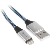 Tracer TRAKBK46269 lightning-kabel, 1 meter, zwart, blauw, zilver