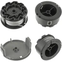 OEM Spoelen voor grastrimmerdraad (3 stuks) met trimmerkap, compatibel met BOSCH UniversalGrassCut 18, 18-26 en 18-260
