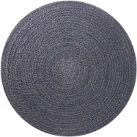 vidaXL Jute Placemat 6 st Donkergrijs 100% Tossa Jute