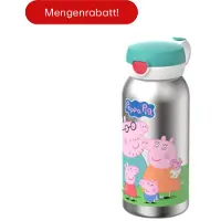 Mepal Campus RVS drinkfles met flipdop 600 ml - Peppa Pig