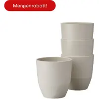 Mepal Beker Silueta 200 ml set 4 stuks - Nordic white - Campingservies - buitenservies