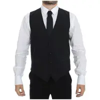 Dolce&Gabbana Klassiek Wol Vest Zwart