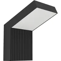 Eglo Grottazzolina Wandlamp Buiten - LED - 17.5 cm - Zwart/Melkkleurig
