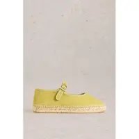 White Stuff Mary Jane Espadrilles Bright Green Size: 5 | Ballerina Shoes Outlet | Dames | Groen