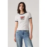 Levi's Graphic Ringer Rickie Saddle Up Horse St Maat: XS | Tops Outlet | Dames | Grijs