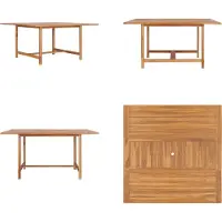 vidaXL Tuintafel 150 x 150 x 76 cm, massief teakhout - Eettafel - Eettafels - Eetkamertafel - Eetkamertafels
