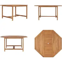vidaXL Tuintafel 150x150x75 cm, massief teakhout - Eettafel - Eettafels - Eetkamertafel - Eetkamertafels
