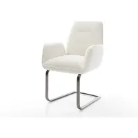 DELIFE Sledemodel Zoa-Flex bouclé zacht beige sledemodel vlak grafiet pocketveer kern