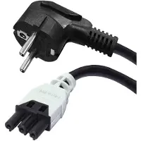 Ratio Electric Professionele Voedingskabel Schuko F 3G1.5mm 5M Zwart - 1765-50