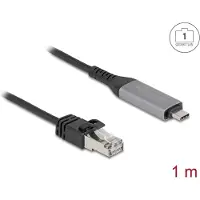 DeLOCK USB LAN Cable USB Type-C to RJ45 Gigabit Ethernet 1 m