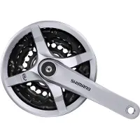 Shimano Crankstel FC-TY501 6/7/8 speed 170mm 42x34x24T met kettingscherm - zilver