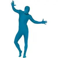 Morphsuits Second skin blauw