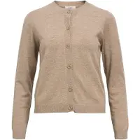 Object Gebreid vest 'OBJThess' donkerbeige