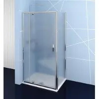 Polysan Easy Rechthoekige douchecabine met draaideuren 80-90x70cm links/rechts-uitvoering, glas met Brick-patroon