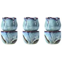 Typecat 3X Aromatherapie Oven Kaars Lamp Decoratie Slaapkamer Etherische Olie Wierookbrander Tulp Keramische Kaars