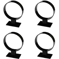 Exogio 4X Acryl Hoofdband Houder, Haaraccessoires, Hoofdband Display Stand, Sieraden Houder Zwart