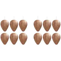 Jojomino Nest Decoy, 12 Stuks Opknoping Nep Nest Natuurlijke Nep Nest Repellent Waterdicht Veilig Nep Val Niet-Giftig Papier Lokvogel