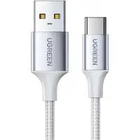UGREEN Gevlochten USB-A naar USB-C Kabel 3A Fast Charge 2 Meter Wit