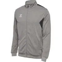 Hummel Sportsweatvest stone grey / wit