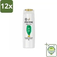 Pantene - Shampoo - Glad & Zijdezacht - Voedt en Versterkt - Voor Pluizig Haar - 225 ml - Voordeelverpakking - 12 stuks - Shampoo - Pluizig haar