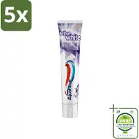 Aquafresh 5 x - Tandpasta - Whitening - Stralend Witte Tanden - 100 ml - Grootverpakking - Tandpasta - Witte Tanden - Stralende Tanden - Tanden Reinigen - Frisse Adem