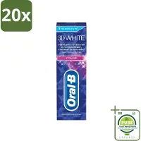 Oral-B 20 x - 3D White Vitalize - Tandpasta - Whitening - 75 ml - Grootverpakking - Tandpasta Whitening - Tanden Versterken - Glazuur Beschermen - Tanden Reinigen - Mondgezondheid