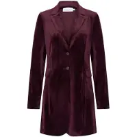 Helena Hart 7624 blazer tuxy velour burgundy