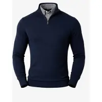PANTONECLO Trui 'Men’s Mock Sweater' navy