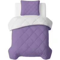 Royal Textile dekbed zonder overtrek incl. kussensloop - Lavendel/Beige - 140x200