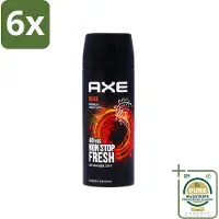 Axe - Deodorant Bodyspray - 48hrs Non Stop Fresh - Musk - Patchouli & Fougere - 150 ml - Voordeelverpakking - 6 stuks - Deodorant Spray - Lichaamsgeur