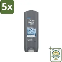 Dove 5 x Douchegel Men+ Care Clean Comfort 250 ml - Grootverpakking - Douchegel - Fris - Energieke Geur - Hydraterende Douchegel - Zachte Huid