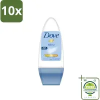 Dove 10 x - Deodorant - Roll-on Talco - Subtiele en zachte geur - 50 ml - Grootverpakking - Talco Roll-on - Talco Deodorant - Roll-on Deodorant - Talco Deodorant 50 Ml - Alcoholvrije Deodorant