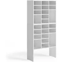 Vicco schoenenkastset Lysander, Wit, 78.6 x 65.5 cm 2 delen