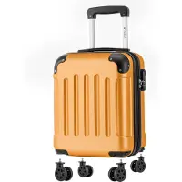 YONSLY Cabinekoffer met Afneembare Wielen - 46x31x20 cm - 25L - Oranje