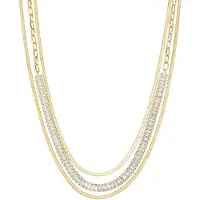 Yehwang Dubbele Gelaagde Schakelketting – RVS - Goud