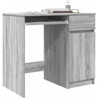 vidaXL Bureau, grijs Sonoma, 86x49x76 cm, houtvezel