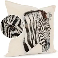 ANRO Zebra Sierkussen 45x45 cm - Jacquard gobelin - Inclusief vulling