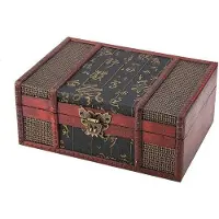 OEM Houten lade, antiekstijl - Kleine houten lade - Lade voor sieraden/boeken - Milieuvriendelijk - Klein formaat