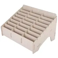 OEM Houten opbergbox - 24 compartimenten - multifunctioneel - milieuvriendelijk - voor klaslokalen - houten box - opbergbox met 24 vakken