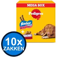 Pedigree 10x - Rodeo Jumbone Megabox - Hondenvoer Snacks - 780 g