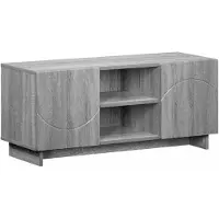 vidaXL Tv-meubel 90 x 34,5 x 40 cm Grijs Sonoma Bewerkt hout