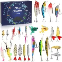 OEM Mannlicher adventskalender met 24 hoogwaardige visjes - 24 dagen visvangavontuur - Kerstcadeau voor jongens