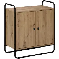 vidaXL Dressoir Artisanaal eiken 68 x 35 x 75 cm Bewerkt hout